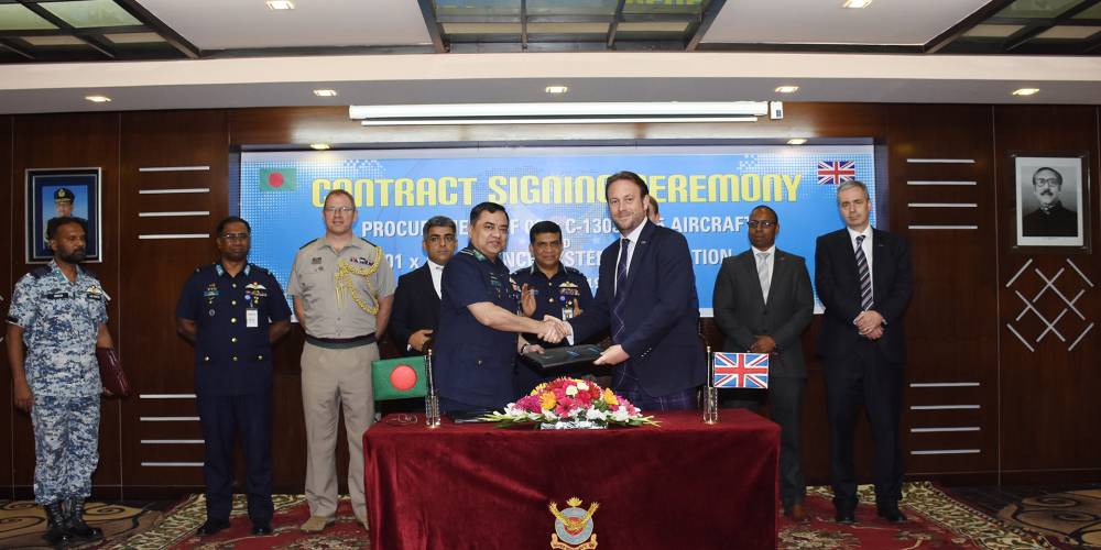 Marshall Aerospace and Defence signs new multi-million-pound support contract for Bangladesh C-130J fleet