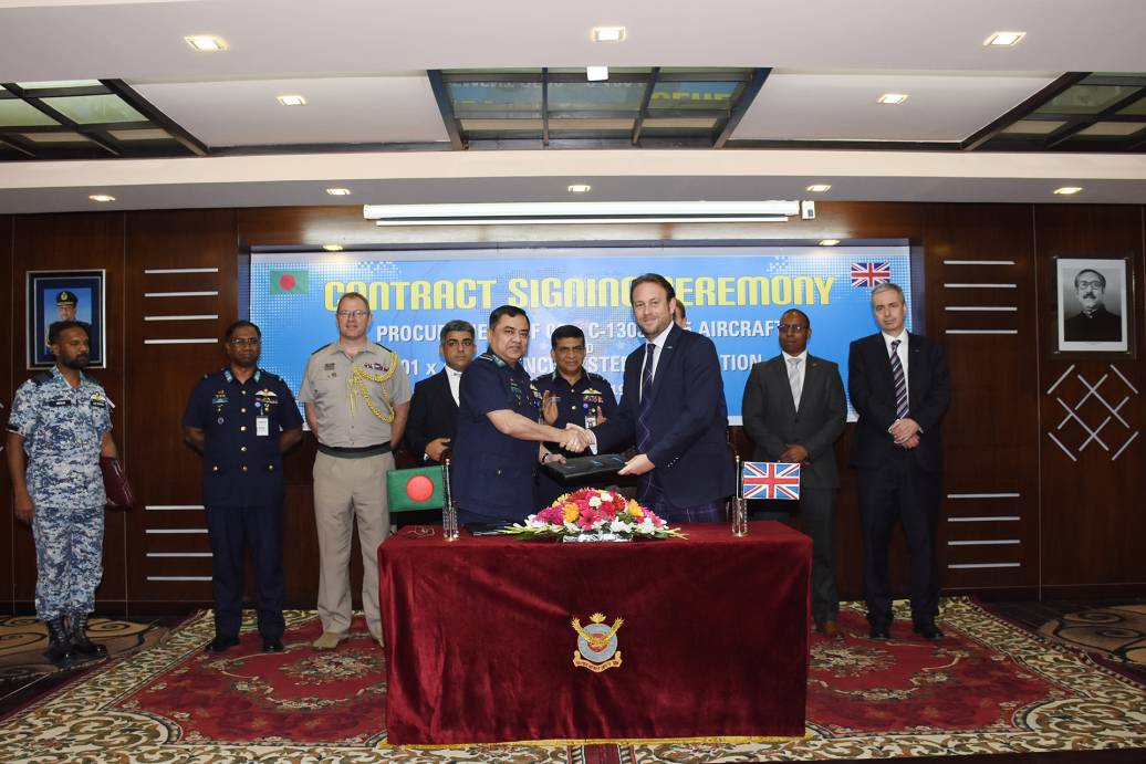 Marshall Aerospace and Defence signs new multi-million-pound support contract for Bangladesh C-130J fleet